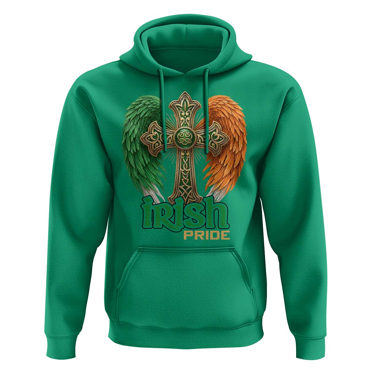 Irish Pride Celtic Cross Hoodie Christian Gift