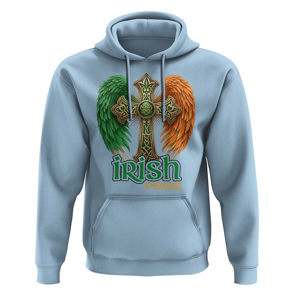 Irish Pride Celtic Cross Hoodie Christian Gift