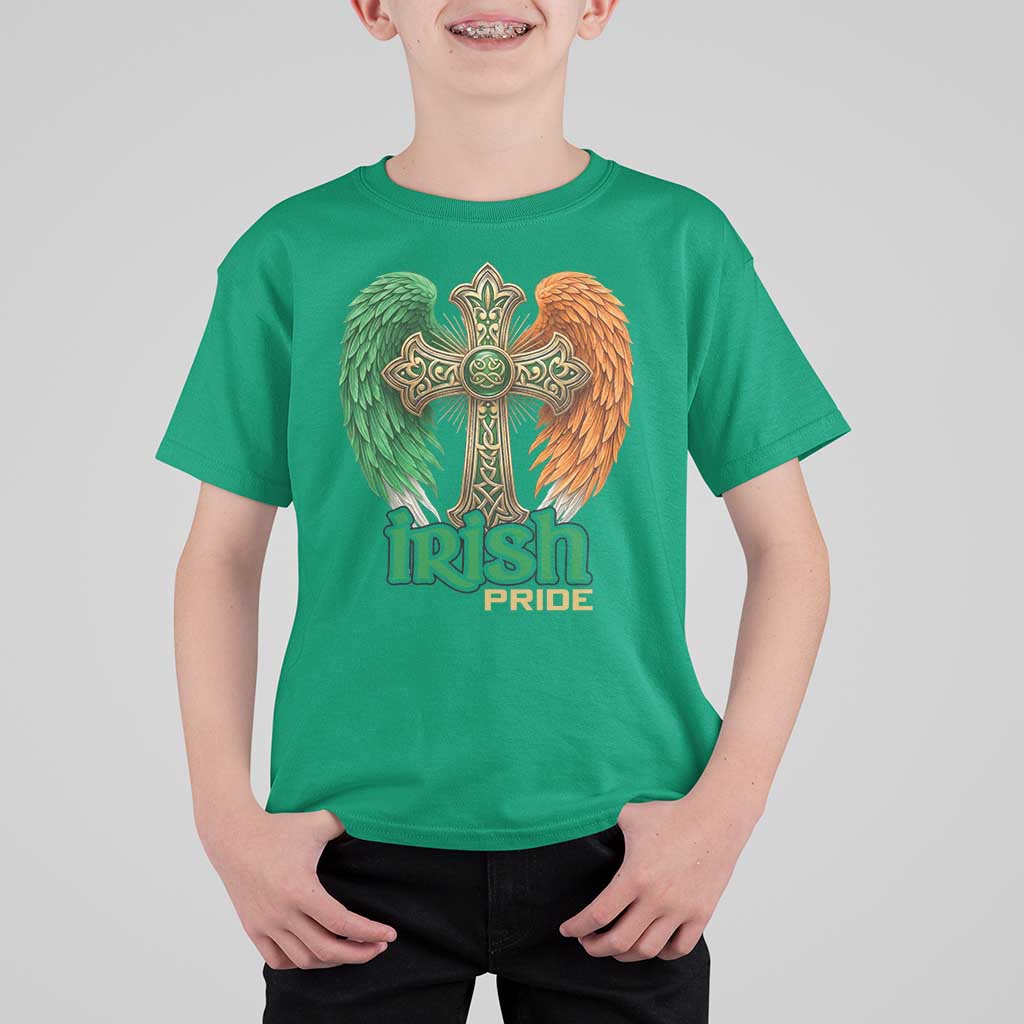 Irish Pride Celtic Cross T Shirt For Kid Christian Gift