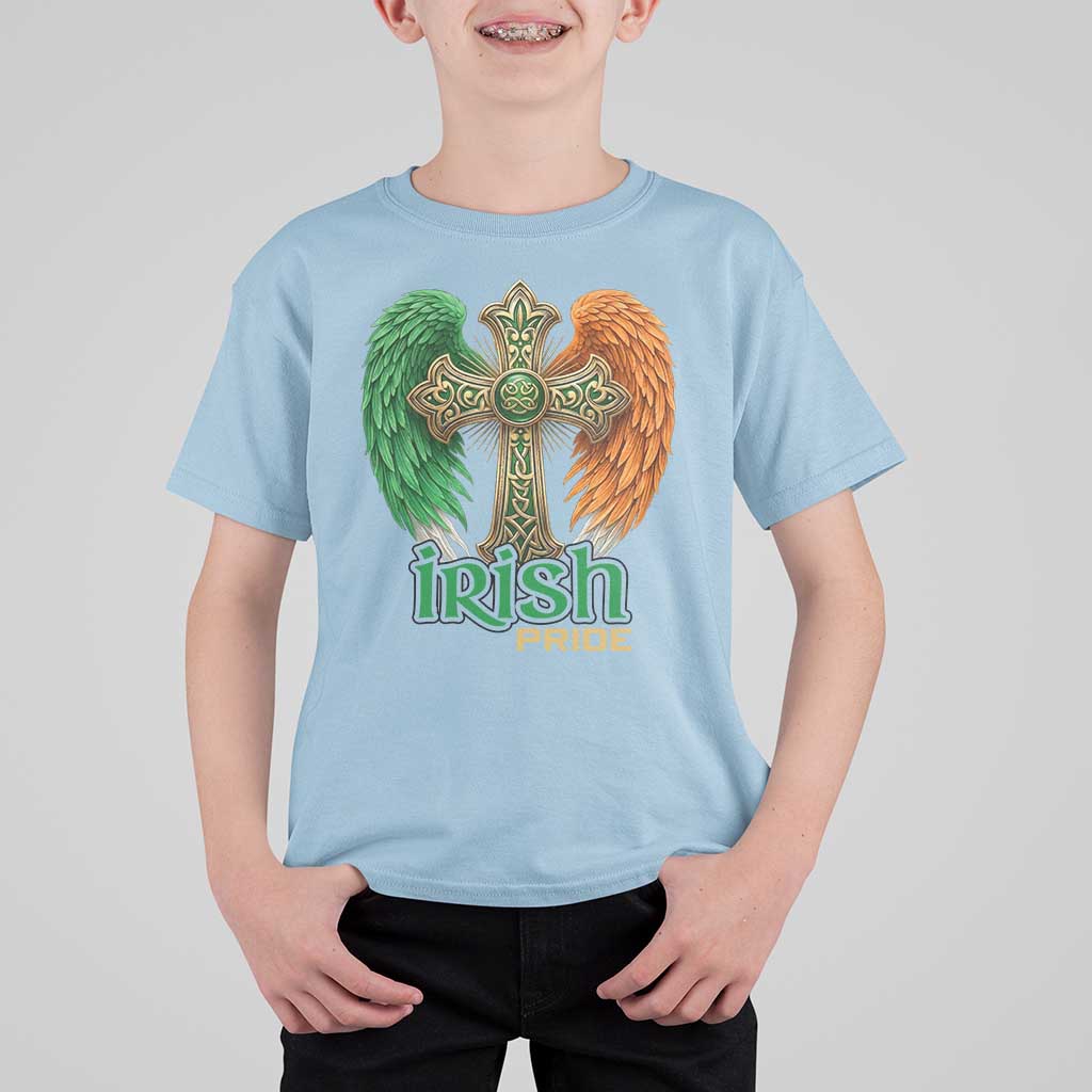 Irish Pride Celtic Cross T Shirt For Kid Christian Gift