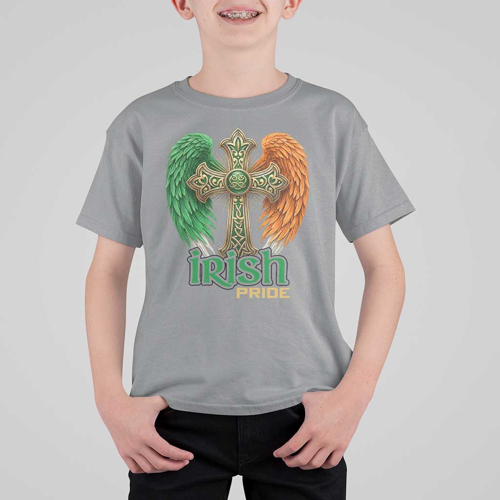 Irish Pride Celtic Cross T Shirt For Kid Christian Gift