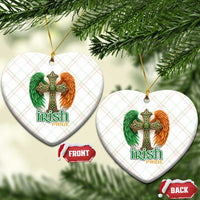 Irish Pride Celtic Cross Ceramic Ornament Christian Gift