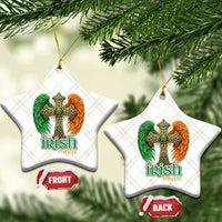 Irish Pride Celtic Cross Ceramic Ornament Christian Gift