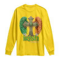 Irish Pride Celtic Cross Long Sleeve Shirt Christian Gift