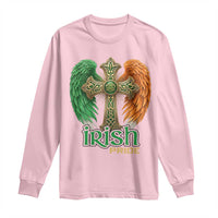 Irish Pride Celtic Cross Long Sleeve Shirt Christian Gift