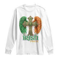 Irish Pride Celtic Cross Long Sleeve Shirt Christian Gift