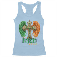 Irish Pride Celtic Cross Racerback Tank Top Christian Gift