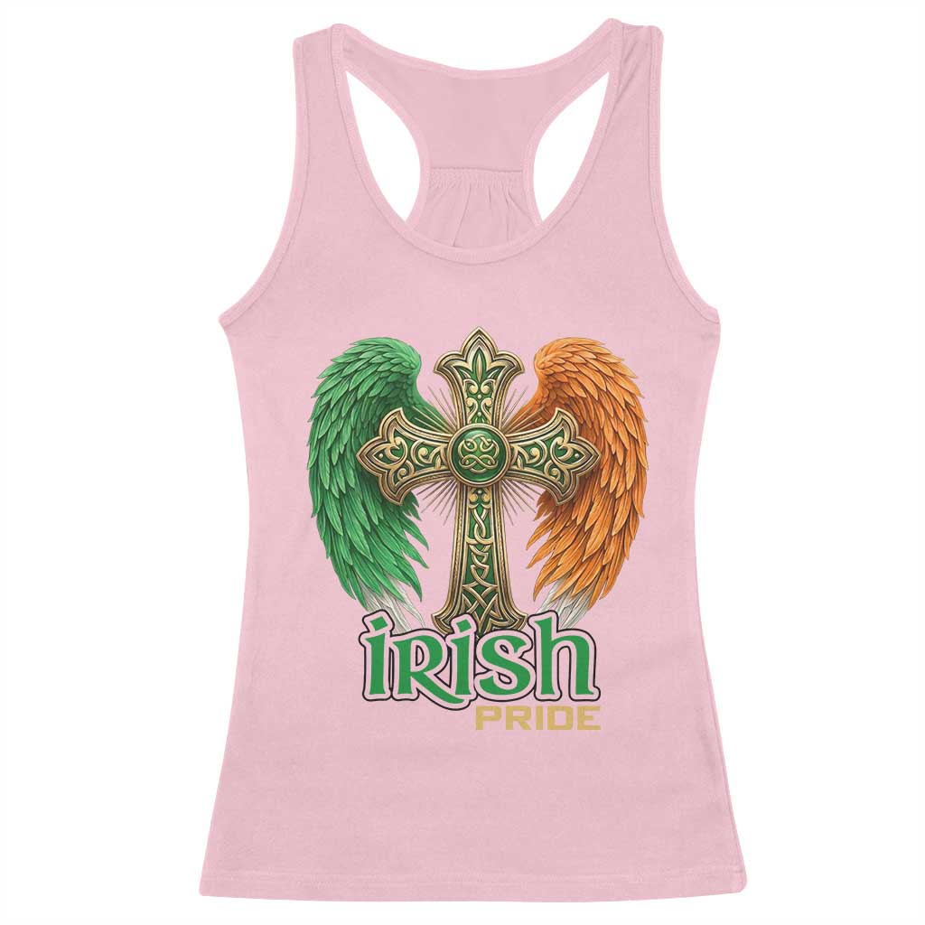 Irish Pride Celtic Cross Racerback Tank Top Christian Gift