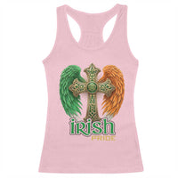 Irish Pride Celtic Cross Racerback Tank Top Christian Gift