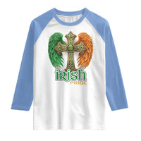 Irish Pride Celtic Cross Raglan Shirt Christian Gift