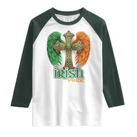 Irish Pride Celtic Cross Raglan Shirt Christian Gift