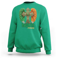 Irish Pride Celtic Cross Sweatshirt Christian Gift