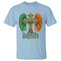 Irish Pride Celtic Cross T Shirt Christian Gift