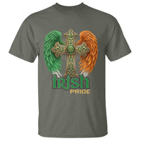 Irish Pride Celtic Cross T Shirt Christian Gift