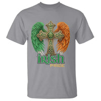 Irish Pride Celtic Cross T Shirt Christian Gift