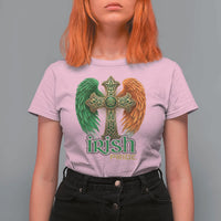 Irish Pride Celtic Cross T Shirt For Women Christian Gift