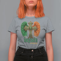 Irish Pride Celtic Cross T Shirt For Women Christian Gift