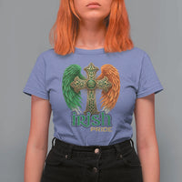 Irish Pride Celtic Cross T Shirt For Women Christian Gift