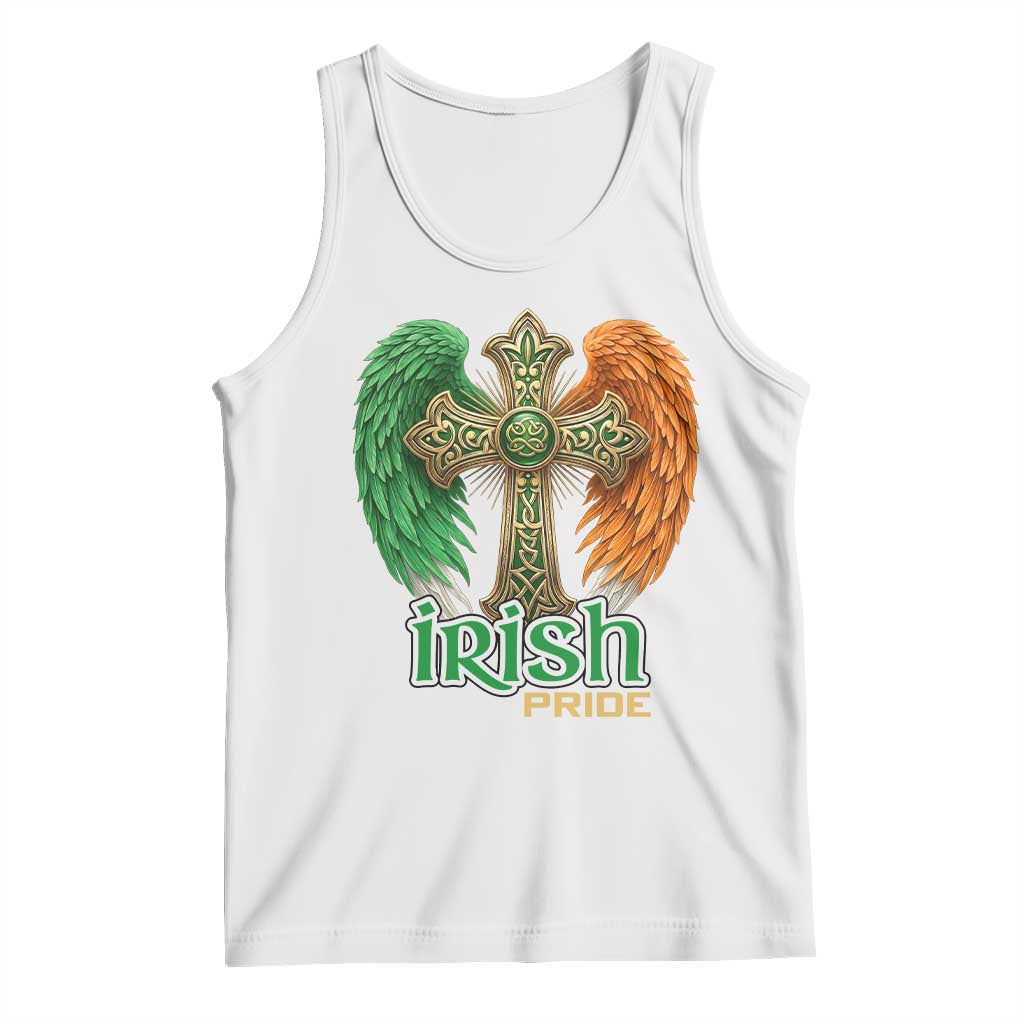 Irish Pride Celtic Cross Tank Top Christian Gift