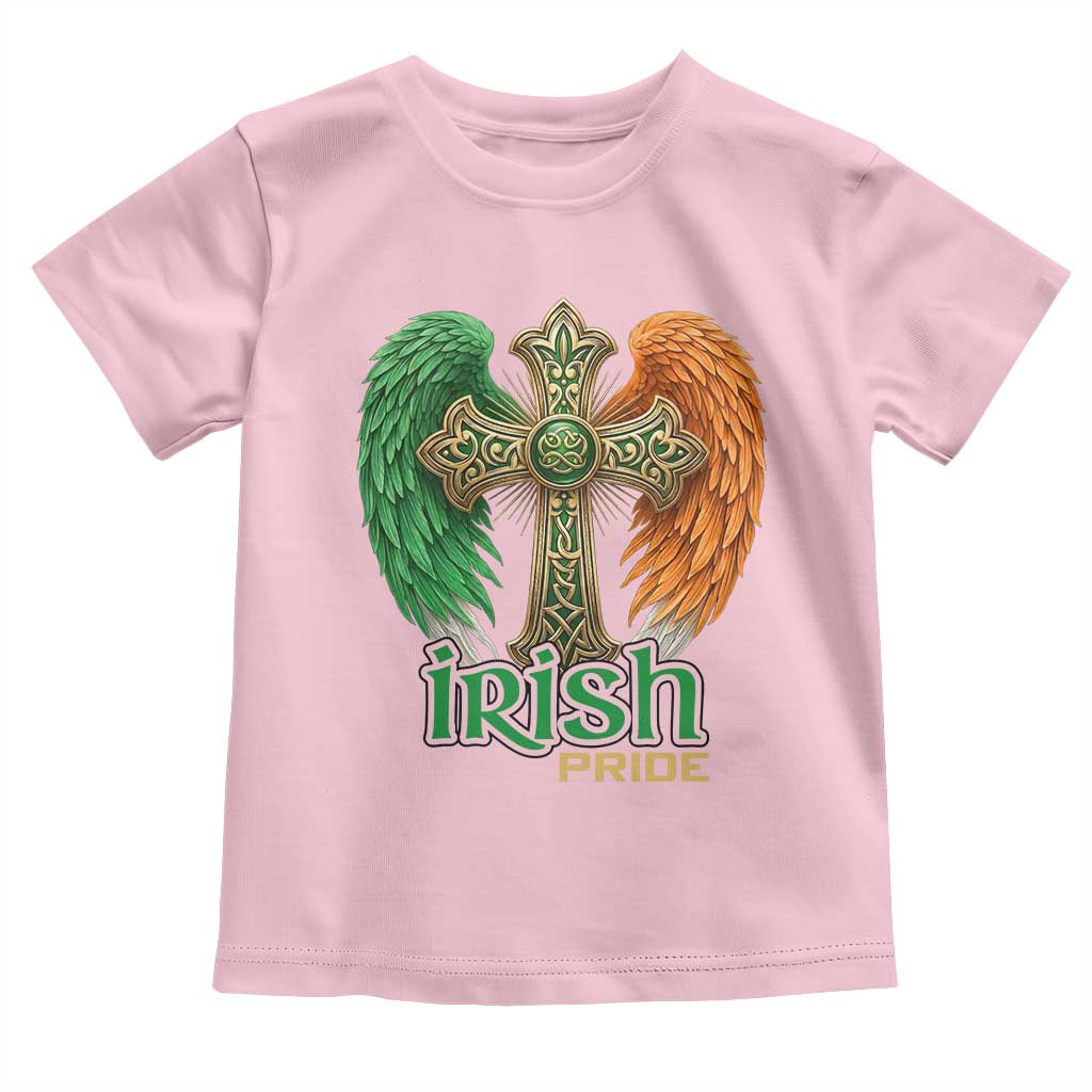 Irish Pride Celtic Cross Toddler T Shirt Christian Gift