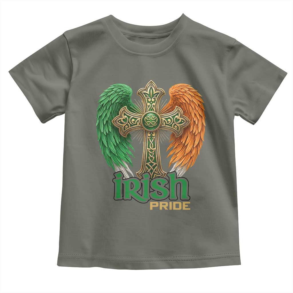 Irish Pride Celtic Cross Toddler T Shirt Christian Gift