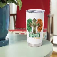 Irish Pride Celtic Cross Tumbler Cup Christian Gift