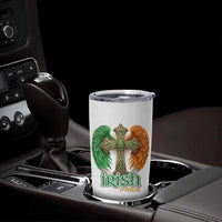 Irish Pride Celtic Cross Tumbler Cup Christian Gift