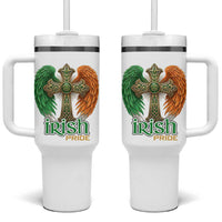 Irish Pride Celtic Cross Tumbler With Handle Christian Gift