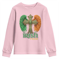 Irish Pride Celtic Cross Youth Sweatshirt Christian Gift