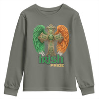 Irish Pride Celtic Cross Youth Sweatshirt Christian Gift