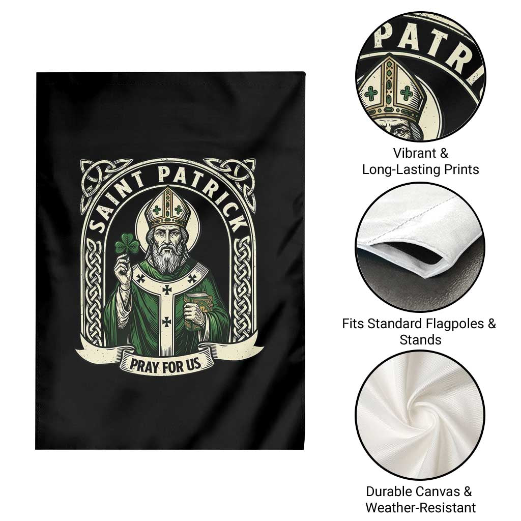 Saint Patrick Pray For Us Garden Flag St Patricks Day Religious Gift