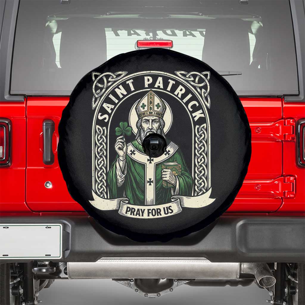 Saint Patrick Pray For Us Spare Tire Cover St Patricks Day Religious Gift