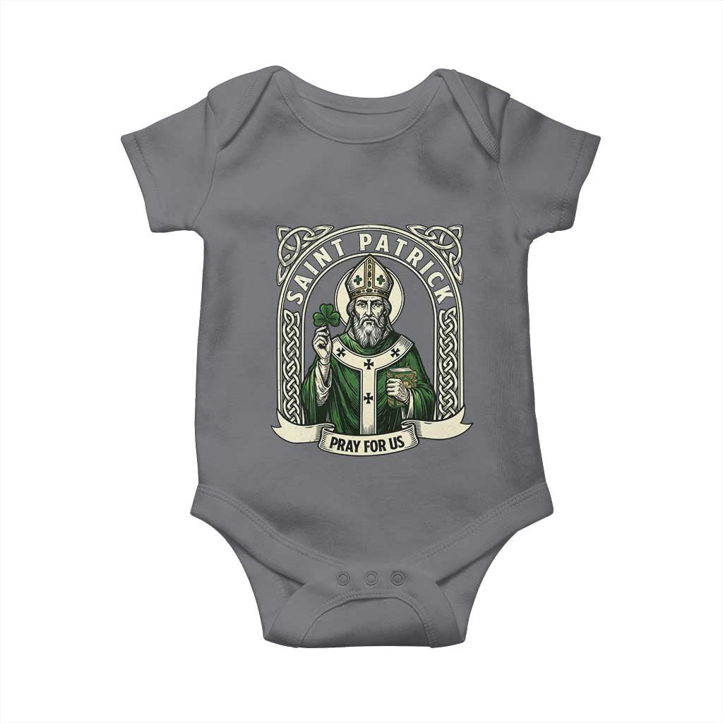 Saint Patrick Pray For Us Baby Onesie St Patricks Day Religious Gift