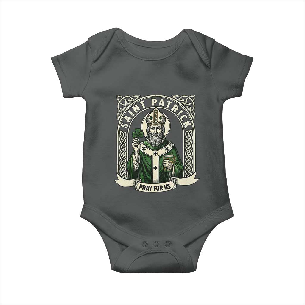 Saint Patrick Pray For Us Baby Onesie St Patricks Day Religious Gift