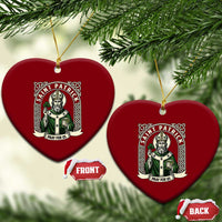 Saint Patrick Pray For Us Ceramic Ornament St Patricks Day Religious Gift