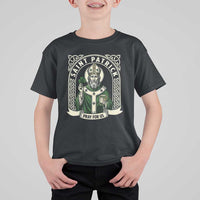 Saint Patrick Pray For Us T Shirt For Kid St Patricks Day Religious Gift
