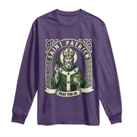 Saint Patrick Pray For Us Long Sleeve Shirt St Patricks Day Religious Gift