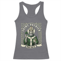 Saint Patrick Pray For Us Racerback Tank Top St Patricks Day Religious Gift