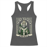 Saint Patrick Pray For Us Racerback Tank Top St Patricks Day Religious Gift
