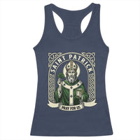 Saint Patrick Pray For Us Racerback Tank Top St Patricks Day Religious Gift