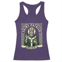 Saint Patrick Pray For Us Racerback Tank Top St Patricks Day Religious Gift
