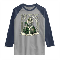 Saint Patrick Pray For Us Raglan Shirt St Patricks Day Religious Gift