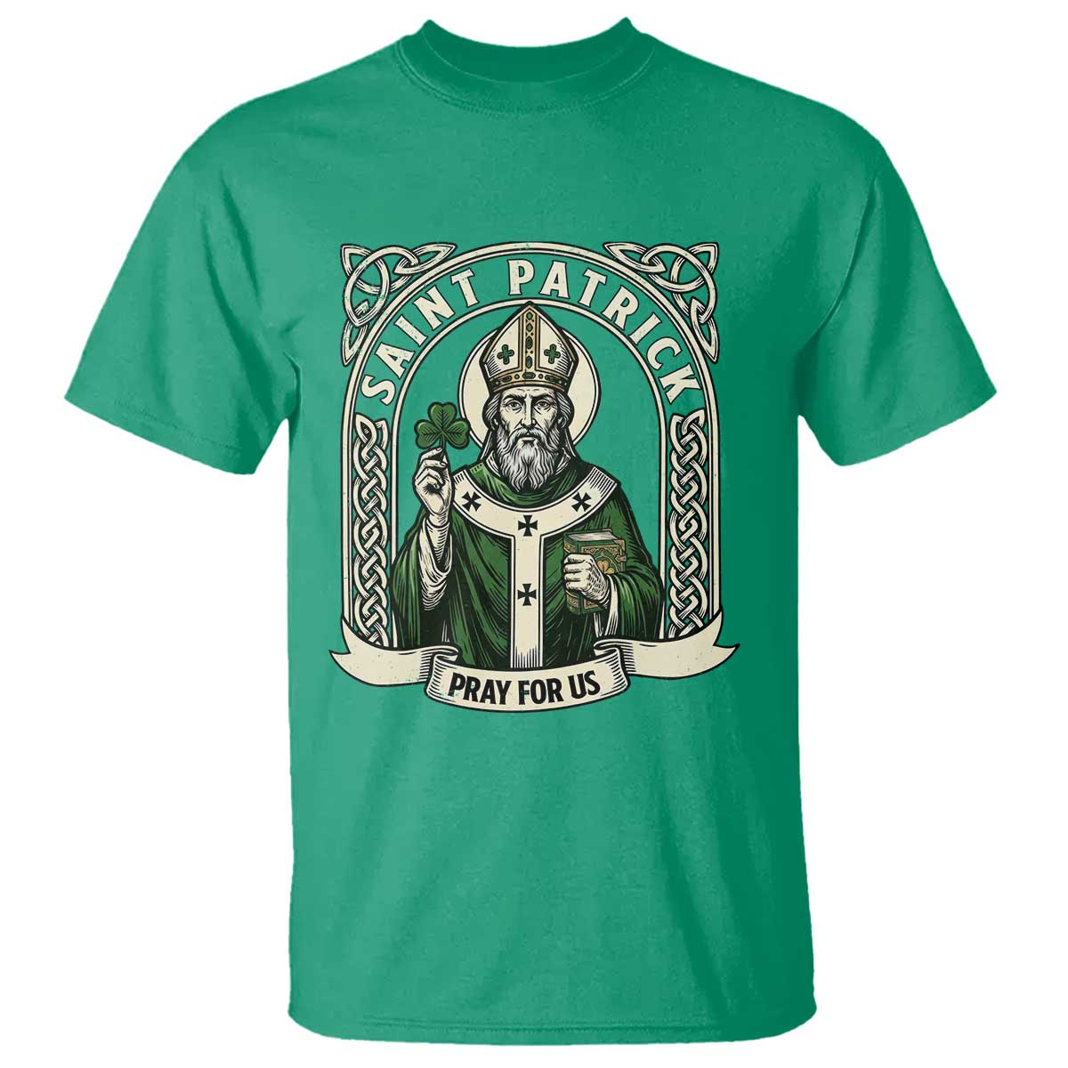 Saint Patrick Pray For Us T Shirt St Patricks Day Religious Gift