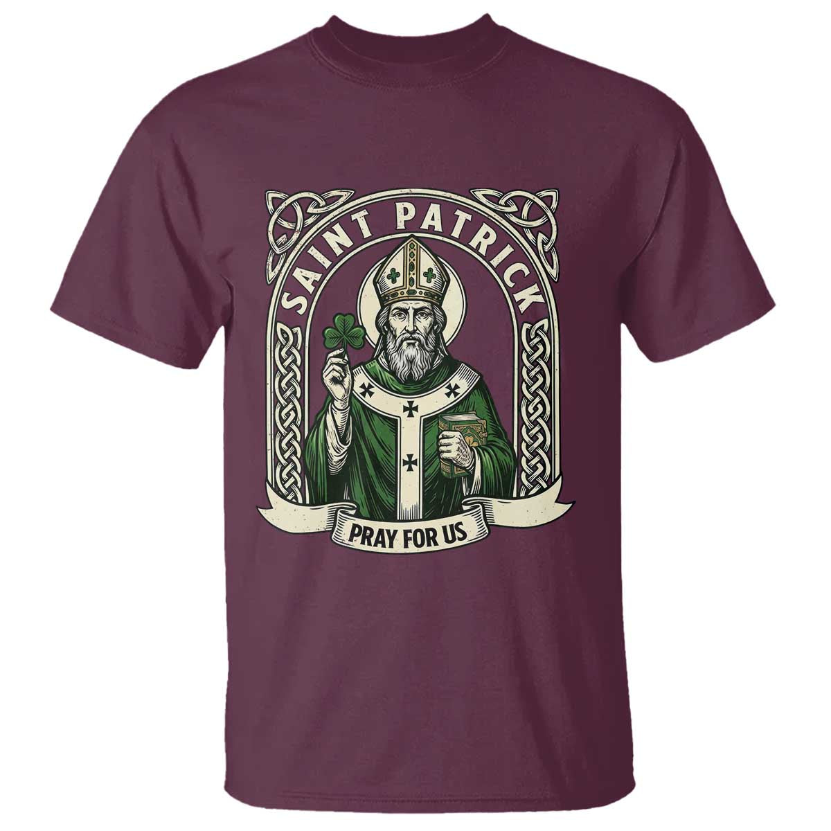 Saint Patrick Pray For Us T Shirt St Patricks Day Religious Gift