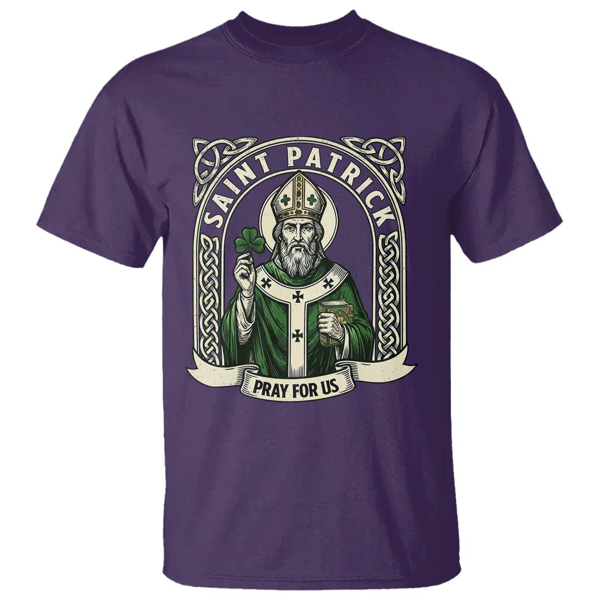 Saint Patrick Pray For Us T Shirt St Patricks Day Religious Gift