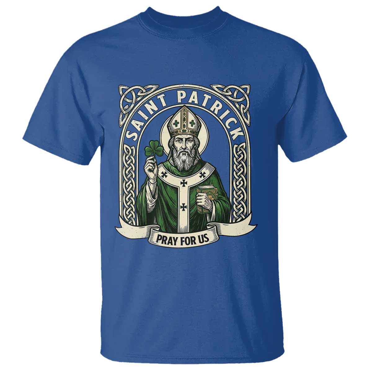 Saint Patrick Pray For Us T Shirt St Patricks Day Religious Gift