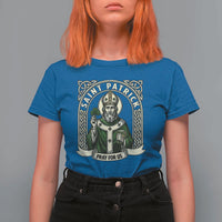 Saint Patrick Pray For Us T Shirt For Women St Patricks Day Religious Gift