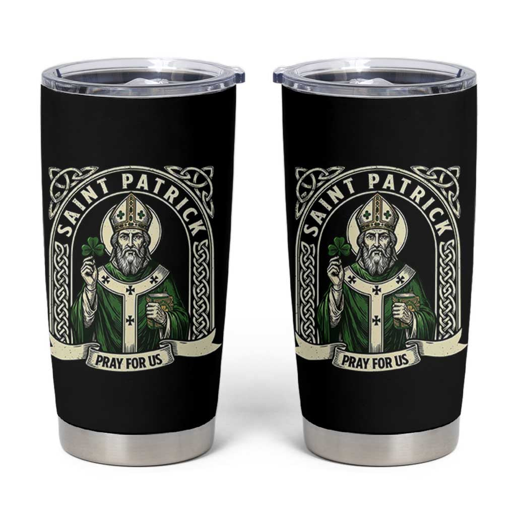 Saint Patrick Pray For Us Tumbler Cup St Patricks Day Religious Gift