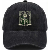 Saint Patrick Pray For Us Washed Cotton Baseball Cap St Patricks Day Religious Gift