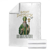 Saint Patrick Ora Pro Nobis Throw Blanket Irish Christian Prayer
